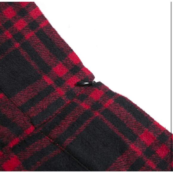 Plaid Red and Black Mini Skirt - Picture 3 of 9